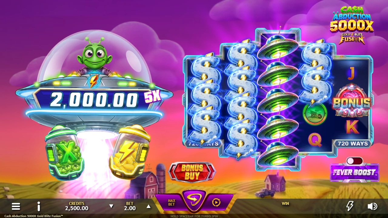 Cash Abduction 5000X Gold Blitz Fusion™ gameplay screenshot 1